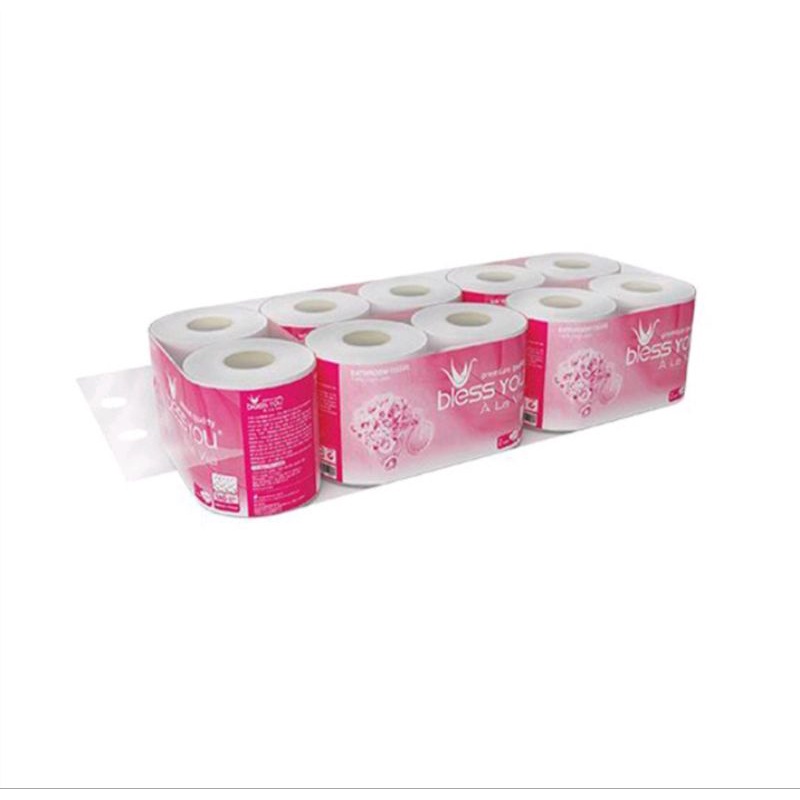 Lốc 10 cuộn giấy vệ sinh Bless You Alavie - 132
