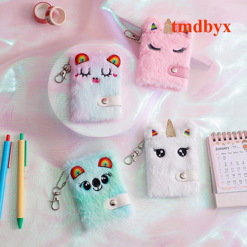 Tmdbyx Sổ Tay Nhật Ký Sổ Tay Vải Lông Có Móc Khóa Hình Kỳ Lân Dễ Thương Dành Cho Học Sinh / Văn