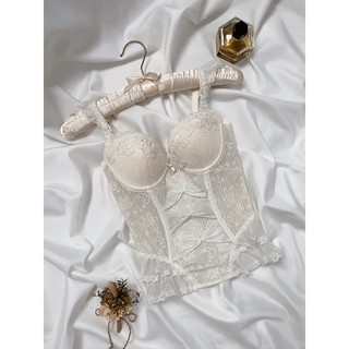 Áo corset E BờLin ren nơ tiểu ther 2hand(B70)