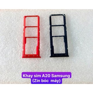 Khay sim A20 Samsung (Zin bóc máy)