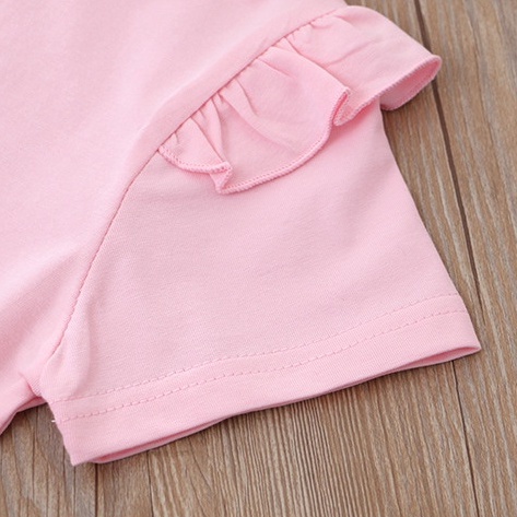 Áo Thun Tay Ngắn In Hình Công Chúa Elsa Đính Kim Sa Thời Trang Cho Bé Gái Từ 1-8 Tuổi