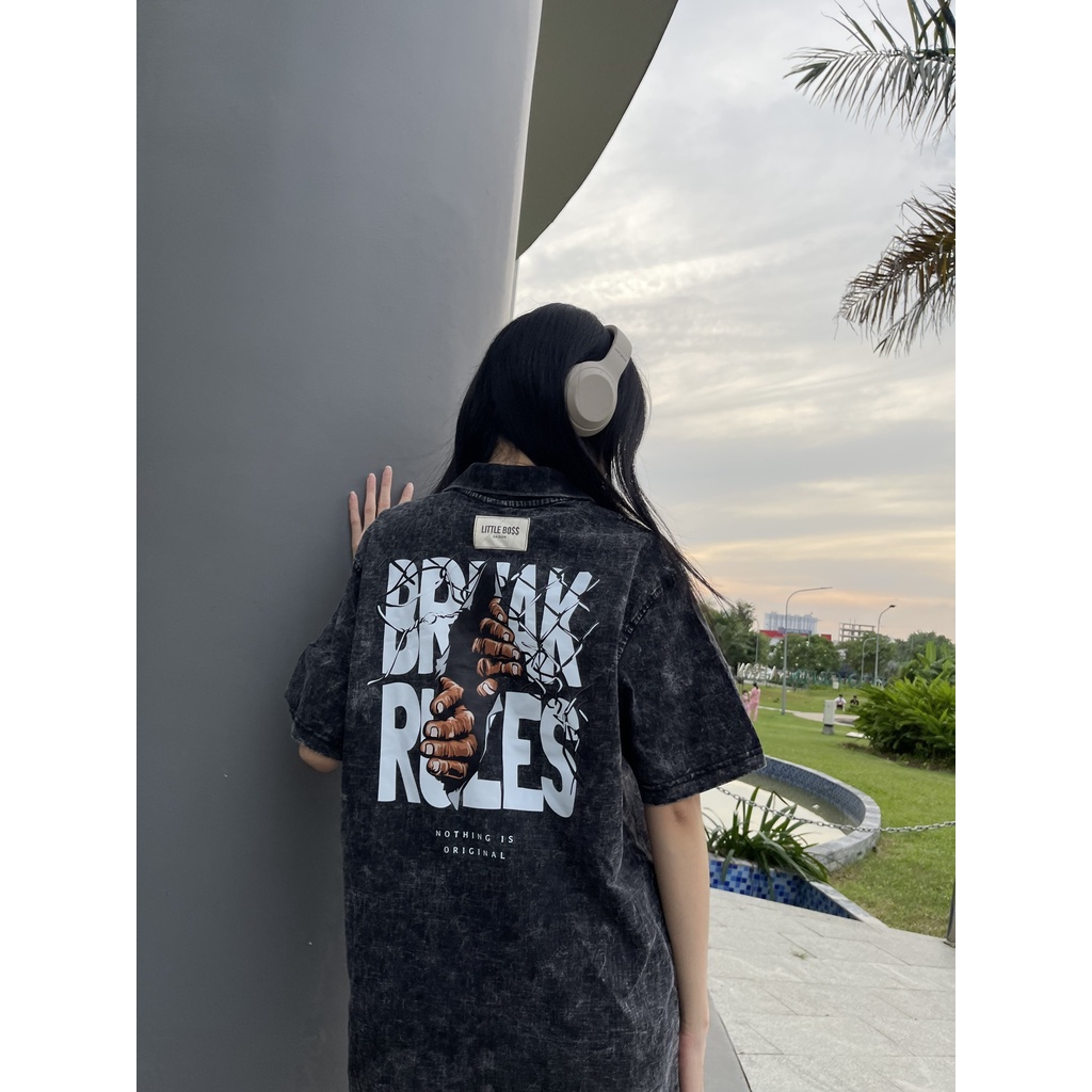 Áo thun wash xám in hình rap chất lượng cao cấp, hàng shop local brand,áo thun nam đẹp