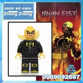 Đồ chơi Xếp hình Thiết quyền Iron Fist đen trong Marvel Minifigures WM Wm403