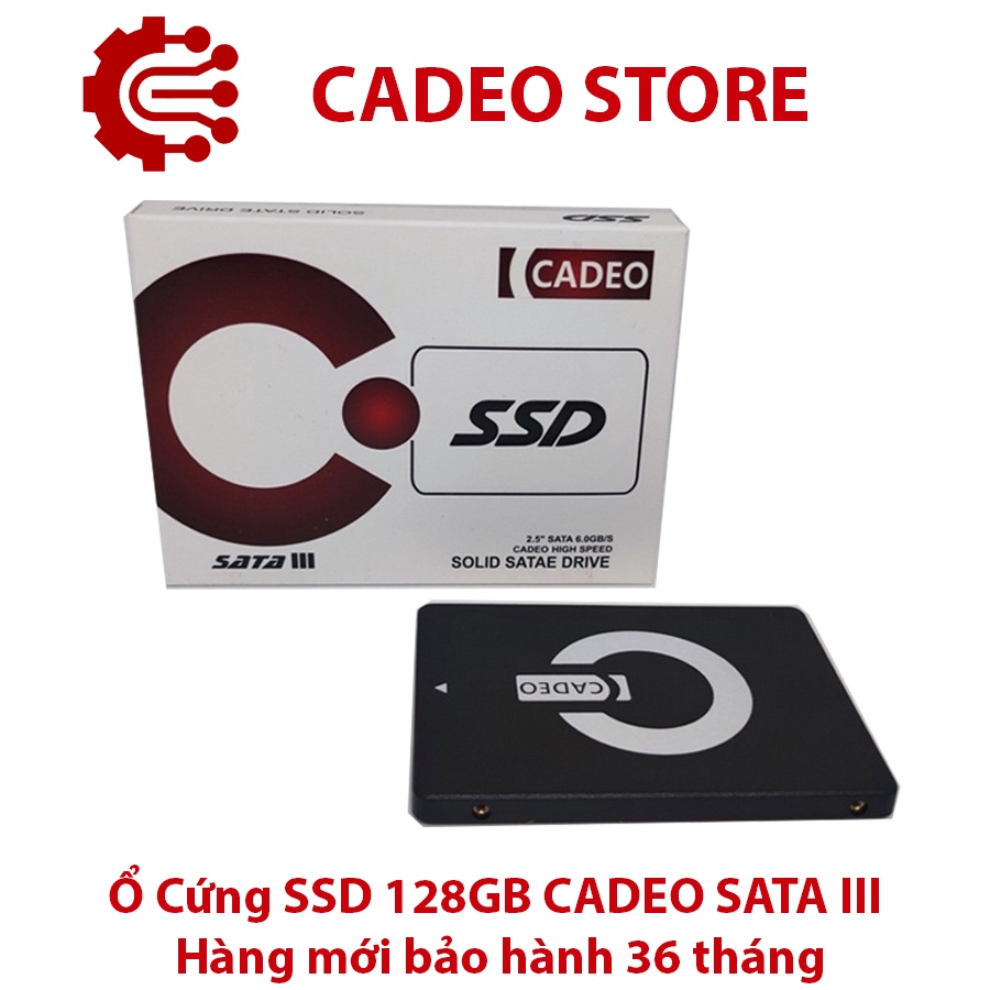 Ổ Cứng SSD CADEO 128GB SATA III hàng mới bảo hành 36 tháng