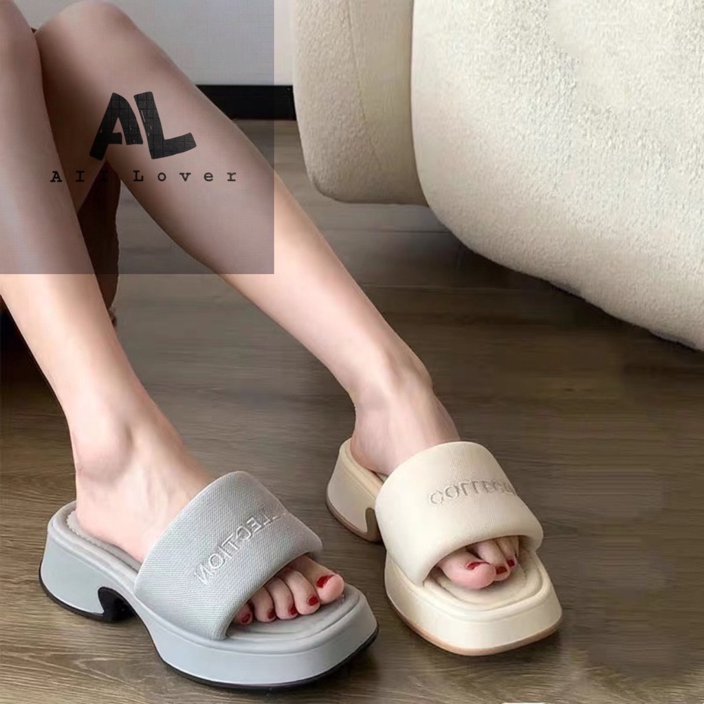 DÉP XUỒNG ALILOVER - DÉP THỜI TRANG QUAI NGANG BẢNG VẢI  ĐẾ UỐN PHONG CÁCH HIỆN ĐẠI AD220964