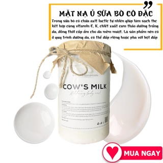 1Kg mặt nạ sữa bò ủ trắng Face Body Pha với bột thiên nhiên tắm trắng hoặc