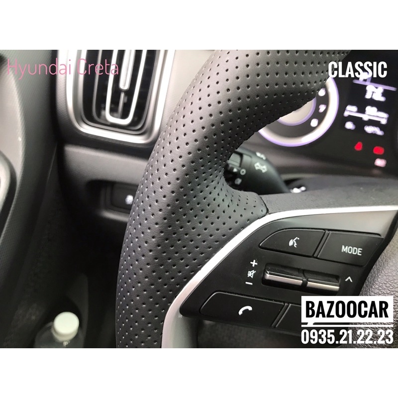 Bọc vô lăng kiểu khâu Hyundai Creta , i20 , Stargazer