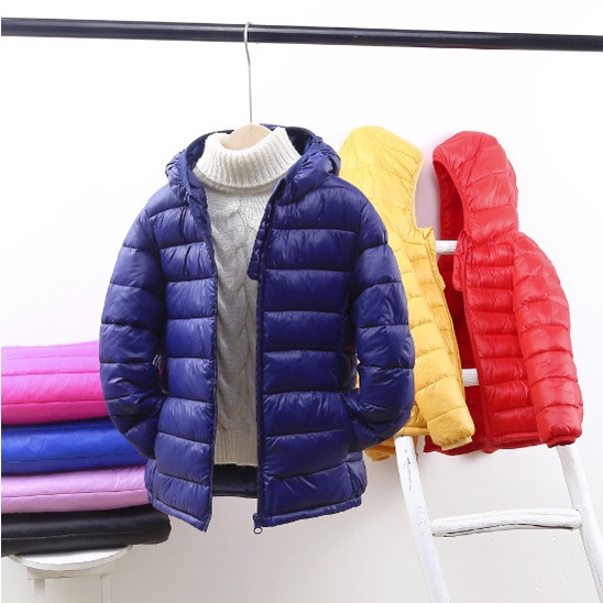 Áo khoác bé, áo phao siêu nhẹ hàng Quảng Châu cho cho bé trai và bé gái, áo khoác size đại 15-50 kg Mikoda AKB01