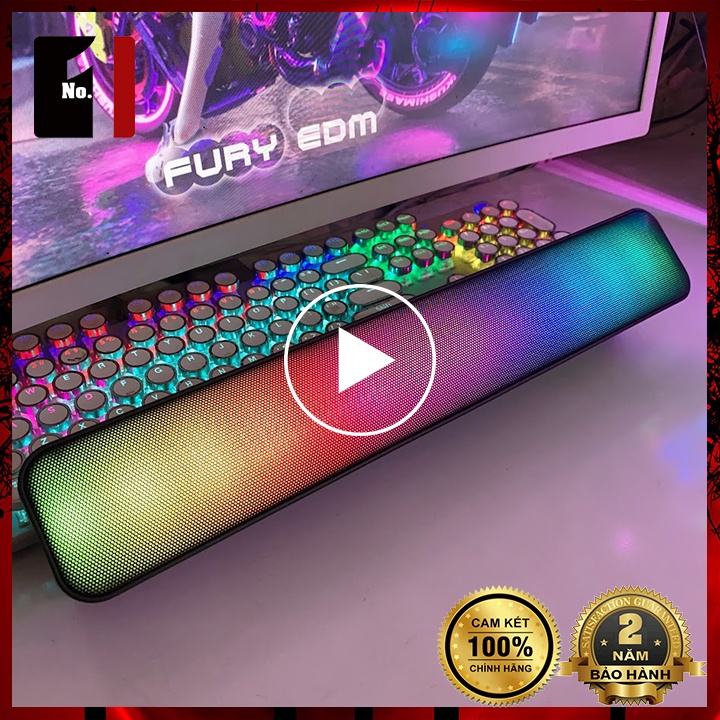 Loa Thanh Gaming Máy Tính Soundbar Bluetooth Để Bàn SIMETECH KQ-07B Led Rgb Loa Vi Tính Laptop Âm Thanh Cực Hay