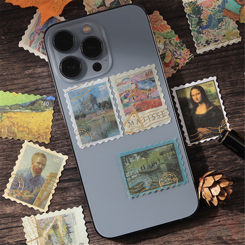 Hộp 45 Món Đồ Chơi Chất Lượng Cao ❉ Miếng Dán Niêm Phong Tem Nghệ Thuật ❉ Sticker Dán Trang Trí Sổ Nhật Ký DIY