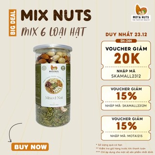 Hạt Dinh Dưỡng Mix 6 loại hạt nhập khẩu cao cấp MOTA- 500g