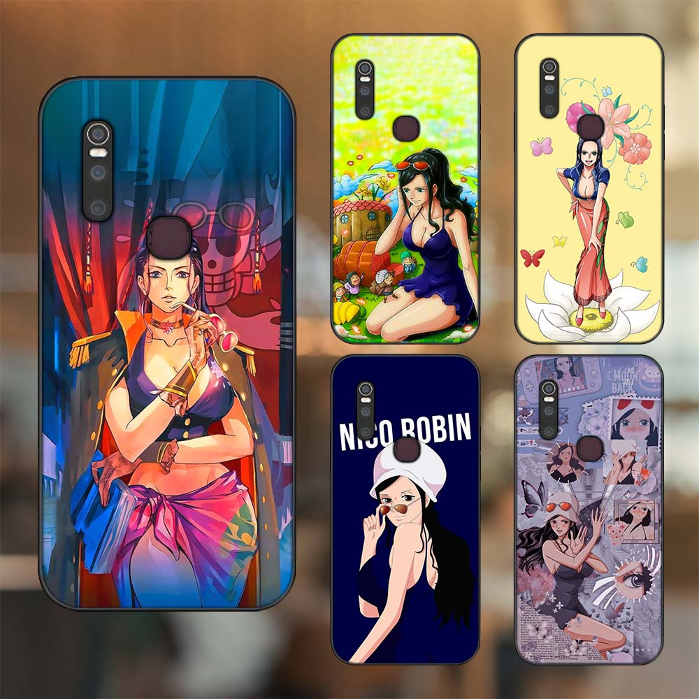 Ốp lưng Vivo V15 viền đen in hình Nico Robin One Piece Đảo Hải Tặc