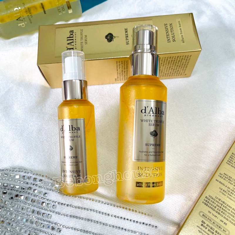 d’Alba Huyết thanh dưỡng da chuyên sâu White Truffle Serum Supreme Intensive Solution chiết xuất nấm cục 100ml Hàn Quốc