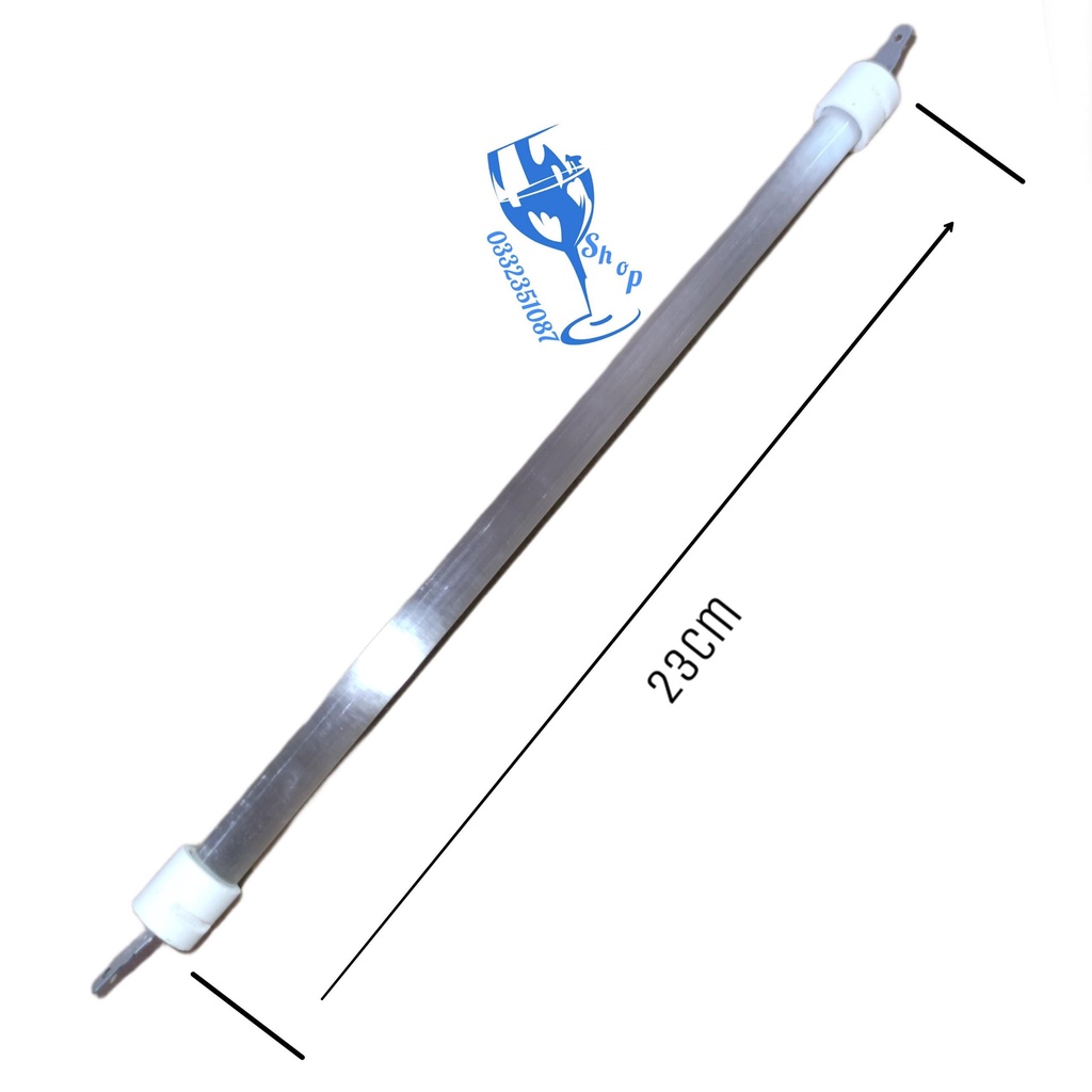 Bóng sưởi, bóng sưởi 23cm đầu tròn lắp đèn nova. bóng tính chiều dài 2 đầu sứ