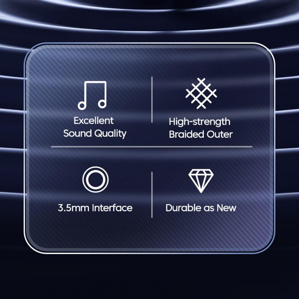 Dây Cáp Âm Thanh 3.5mm Chất Lượng Cao Cho Điện Thoại / Máy Tính Bảng