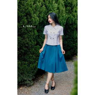 Chân váy tơ tằm hàn quốc lam21cv06