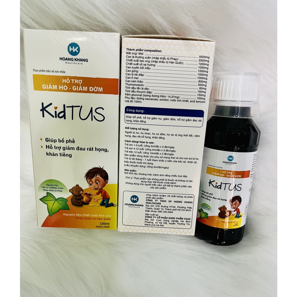 SIRO HO KIDTUS Chai 100ml