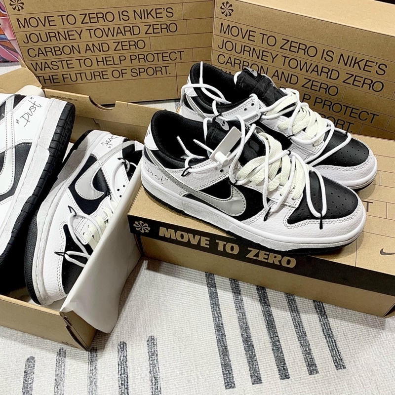 giày thể thao sneaker sb dunk dust trắng đen bản cao cấp ảnh thật shop tự chụp