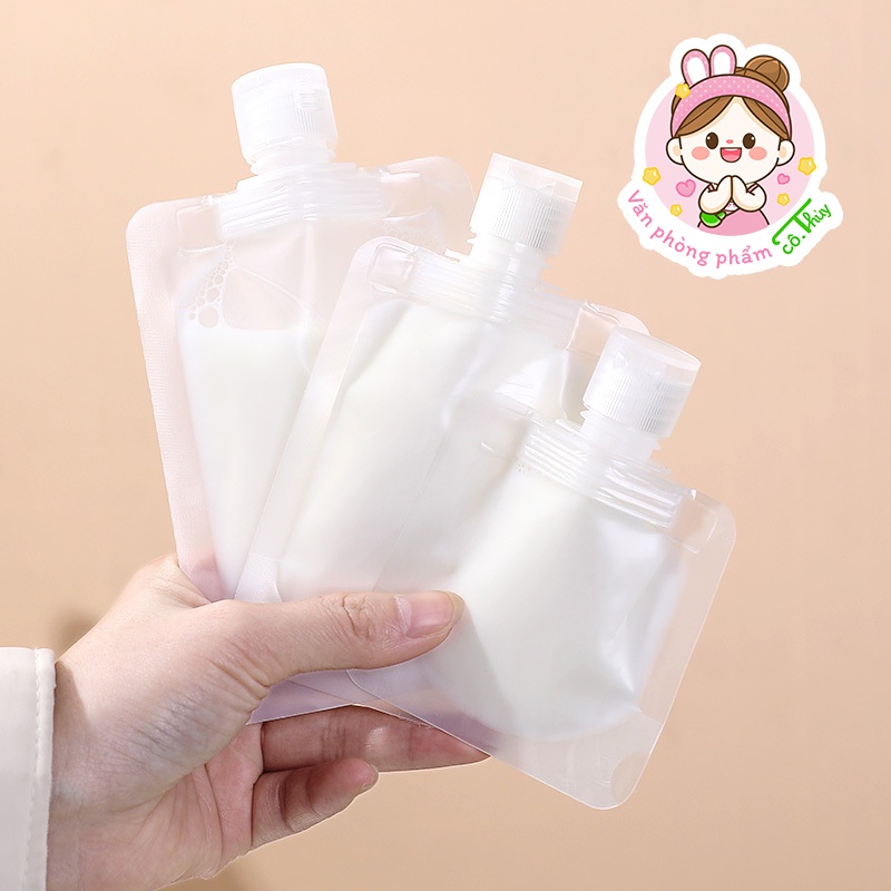 Túi chiết mỹ phẩm du lịch đựng dầu gội, dầu xã, sữa tắm tiện lợi có thể tái sử dụng