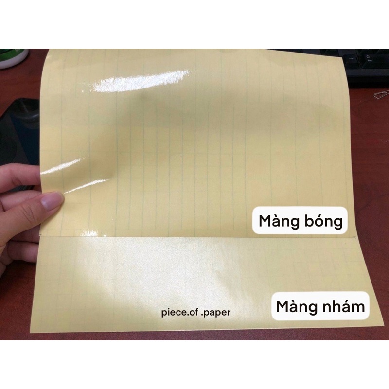 Xấp 10 tờ decal A4 trong suốt decal định vị định hình, transfer film dùng cố định hình hoặc chữ decal rời thành cụm