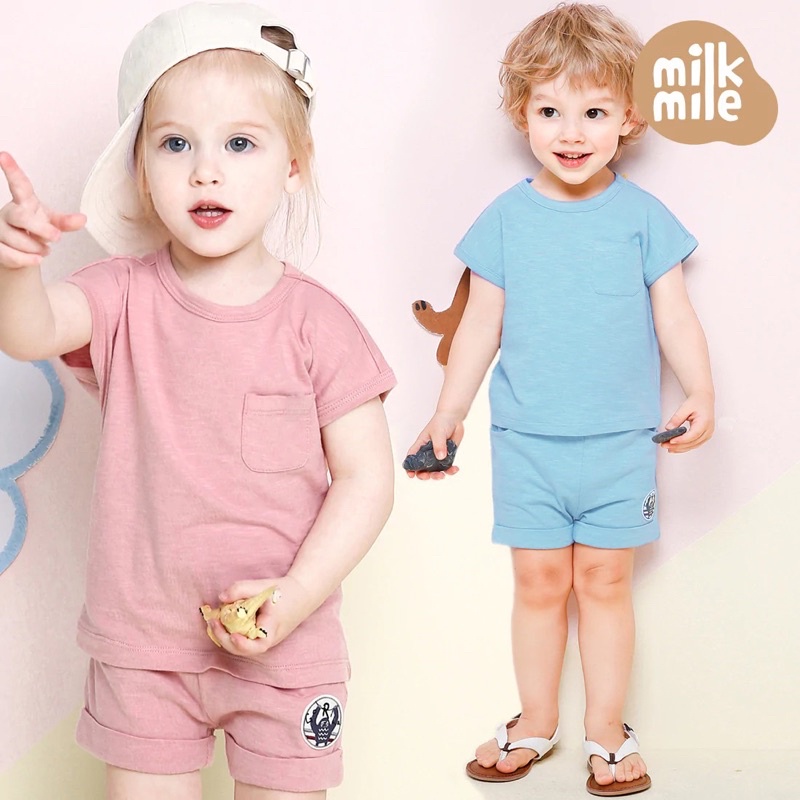 Set MilkMile xuất Hàn form basic cho bé trai/bé gái