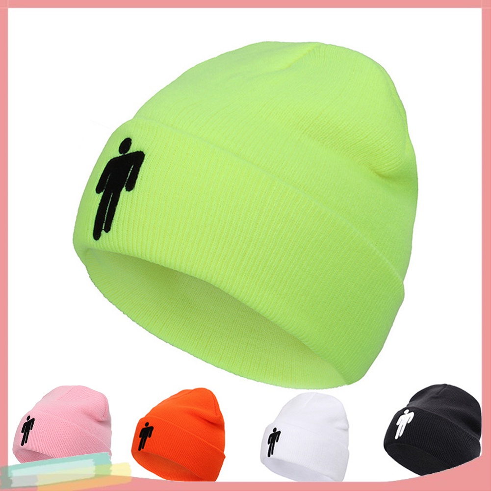 Mũ trùm đầu đan len thêu họa tiết độc đáo thời trang cá tính