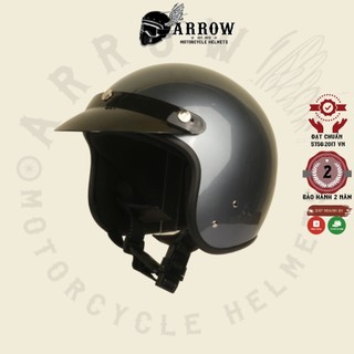 Nón bảo hiểm đi phượt 3/4 arrow shop Cromo mũ bảo hiểm 111 màu trẻ trung chất lượng cao