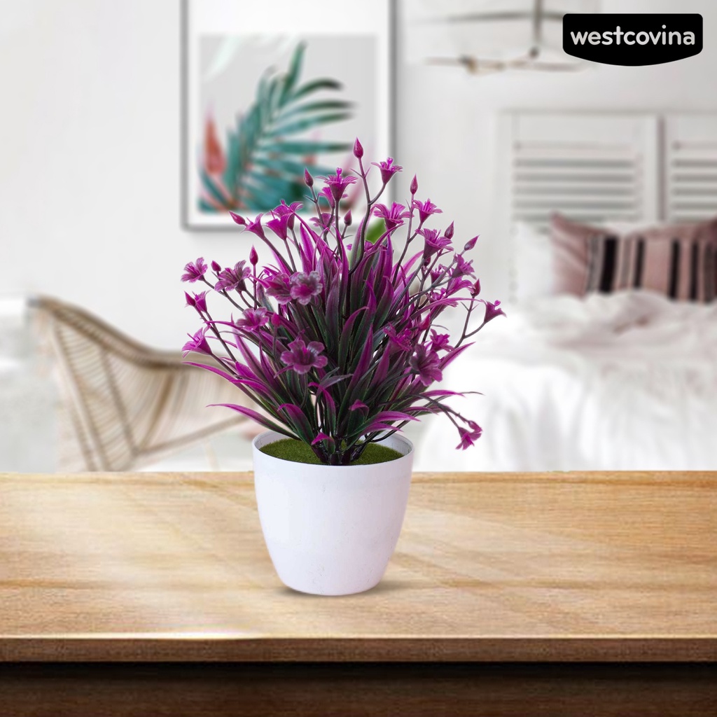 [WEST]⚘Chậu Cây Bonsai Giả Dùng Trang Trí Khách Sạn