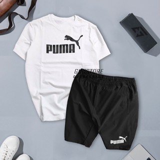 Set Bộ Quần Áo Thể Thao Nam SET PUMMA NGẮN TAY Bộ Đồ Tay Ngắn Quần Short Tập Gym Co Dãn Thoải Mái