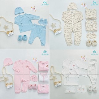 Set 5 chi tiết quần áo sơ sinh và phụ kiện bonchi