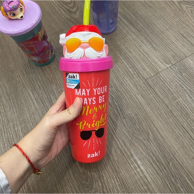 Cốc nhân vật hoạt hình  nhựa an toàn, chính hãng zak! cho các bé