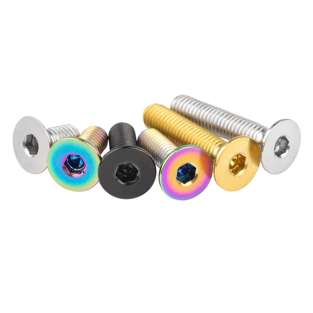 Wanyifa bu lông titan m3 ổ cắm hình lục giác phẳng đầu chìm ti vít din7991 cho xe đạp mô hình hàng không m3x6 8 10 15mm