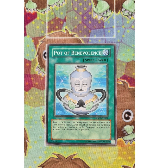 Thẻ Bài Mint90 Yugioh Spell Pot of Benevolence - ABPF-EN061 - Common
