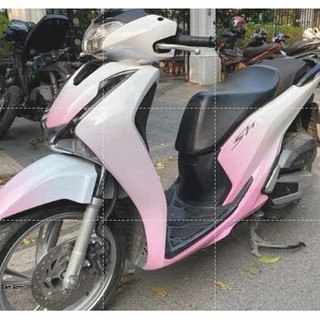 Tem trùm sh hồng trắng loang,team decal sh 2017-2018-2019- tem xe máy thiết kế theo yêu cầu-tem xe máy rẻ đẹp và chất