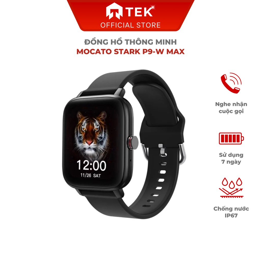 Đồng Hồ Thông Minh MOCATO STARK P9-W MAX Smart Watch Series Chống Nước Nghe Gọi Phát Nhạc Bảo Hành 12 Tháng