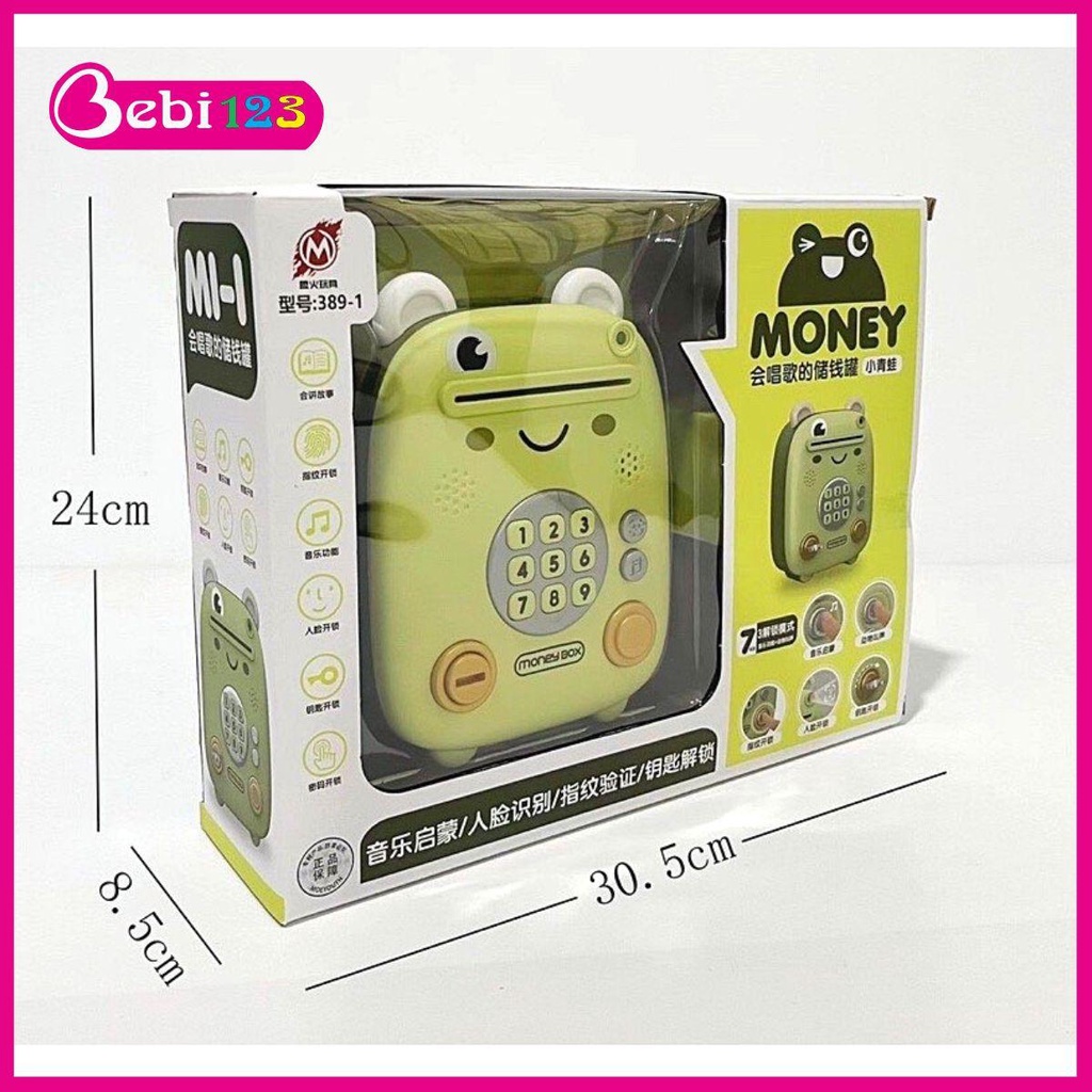 Két sắt Mini có Khoá hình Ếch Xanh cho bé