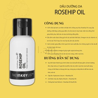 (BILL CANADA) Dầu dưỡng da Rosehip Oil -The INKEY List-