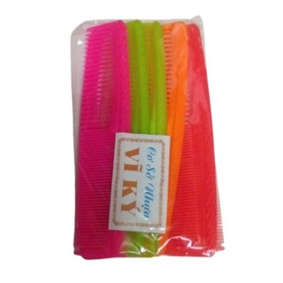 Lược nhựa thẳng chải tóc 2 đầu (1 cây)