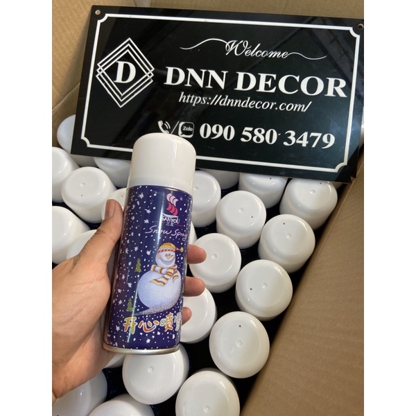 Bình xịt tuyết trang trí cho noel, lễ hội, party, sinh nhật, cưới hỏi nhiều dạng xịt tan, không tan, xịt dây tơ