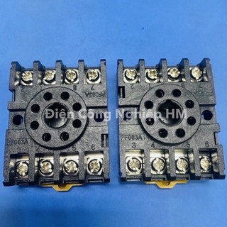 Đế relay rơ le pf083a - chân đế relay thời gian pf083a loại 8 chân tròn