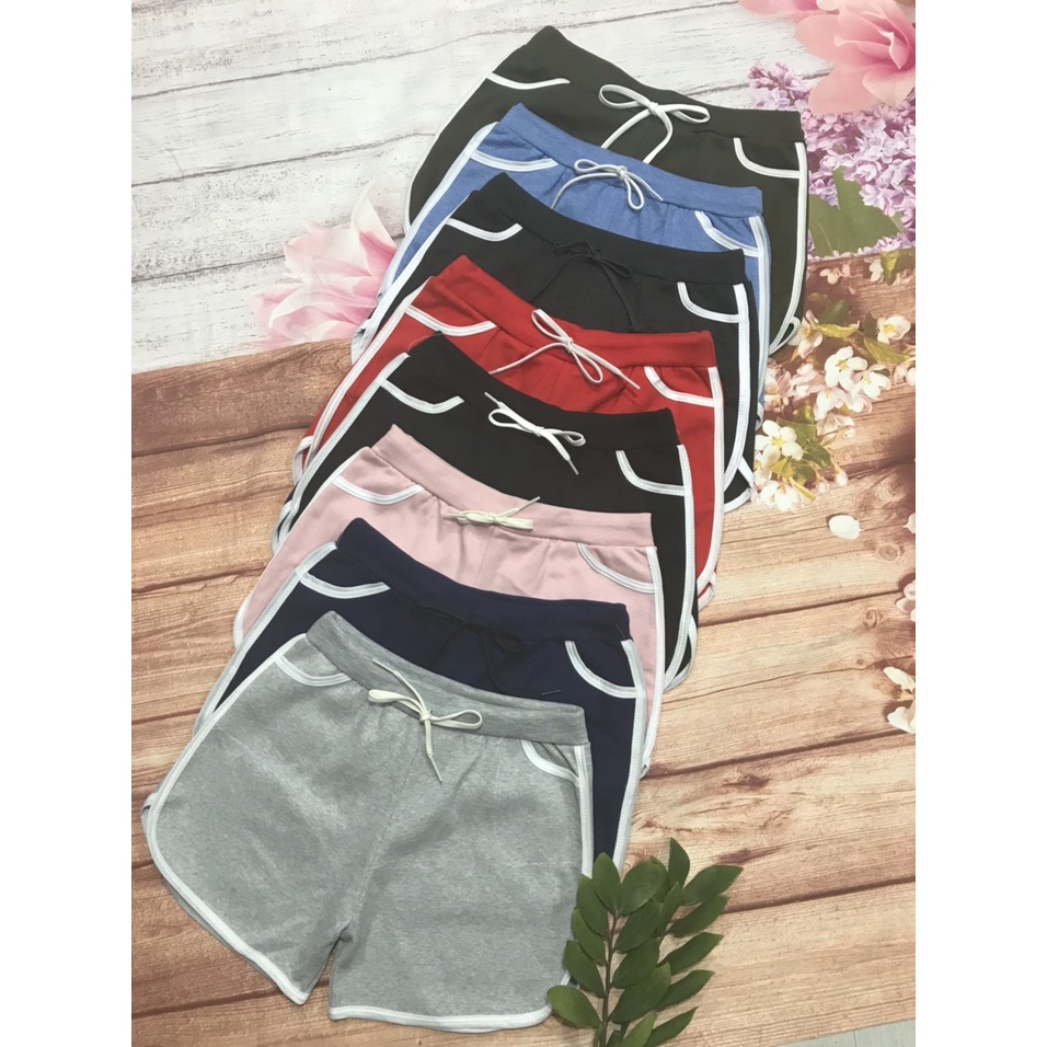 Quần đùi nữ COTTON chạy viền 2 bên hông trẻ trung năng động 38kg-55kg