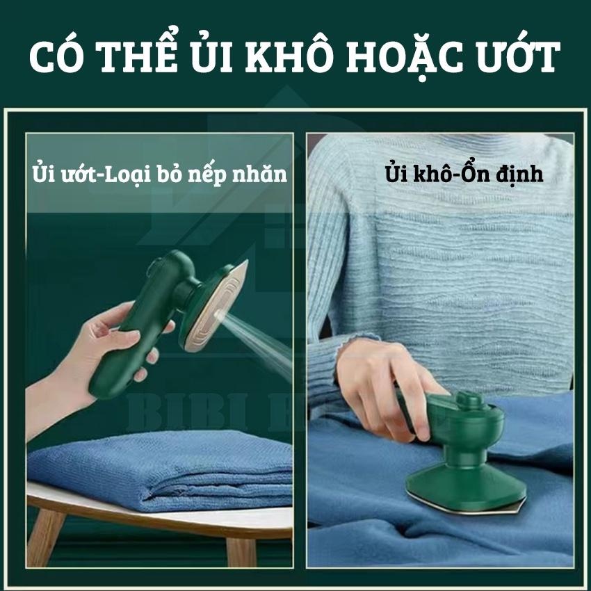 Bàn Là Hơi Nước Cầm Tay Mini - Bàn Uỉ Hơi Nước Công Xuất 33W Mẫu Mới 2023 ,Màu Xanh