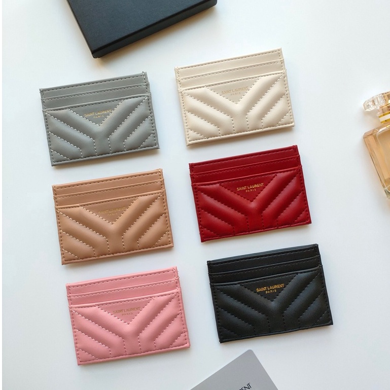 Hình ảnh thực tế thẻ saint Laurent ngắn 705218 người phụ nữ gốc thời trang YSL ví đã sẵn sàng để vận chuyển (với hộp)