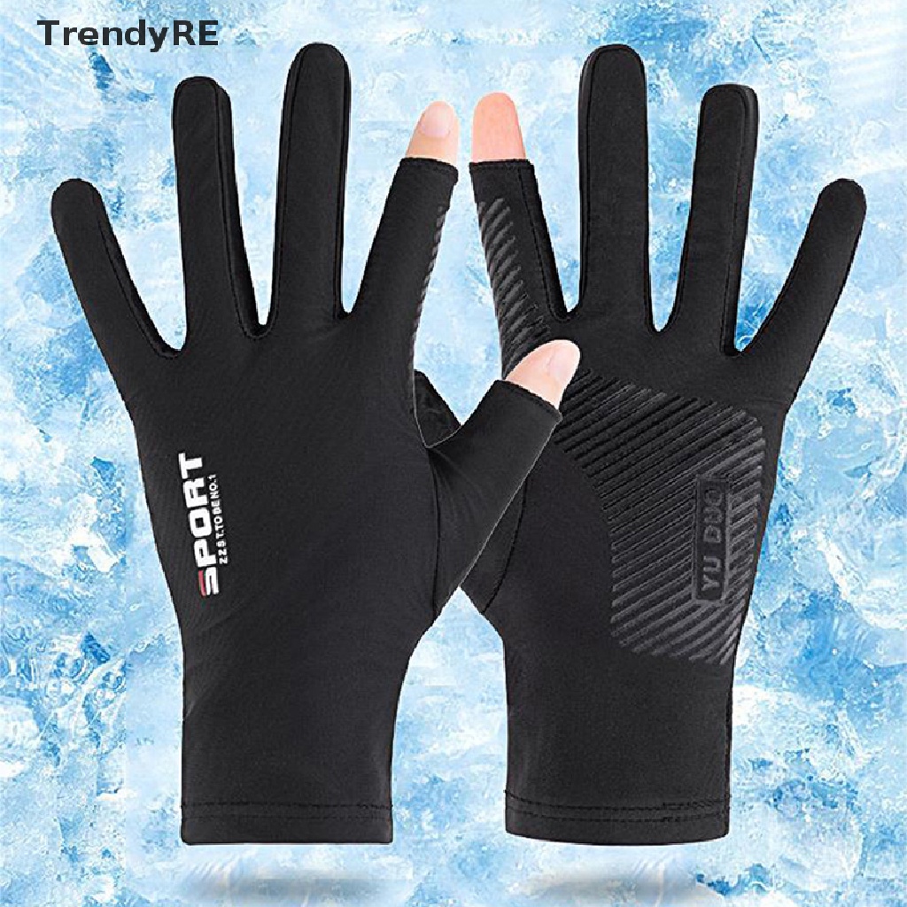 1 Đôi Găng Tay Lái Xe Chống Trượt Chống Tia UV Thoáng Khí