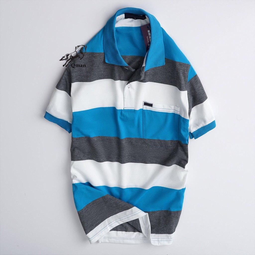 Áo thun nam trung niên ba sọc đẹp, màu mới lạ, mặc tôn dáng, tôn lên chất đàn ông A0012