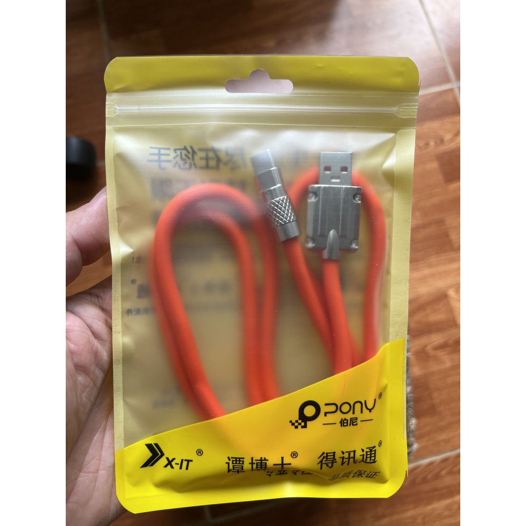 Cáp Sạc Nhanh 120W sạc siêu nhanh silicon siêu bền hợp kim nhôm QC 3.0 USB To C dây