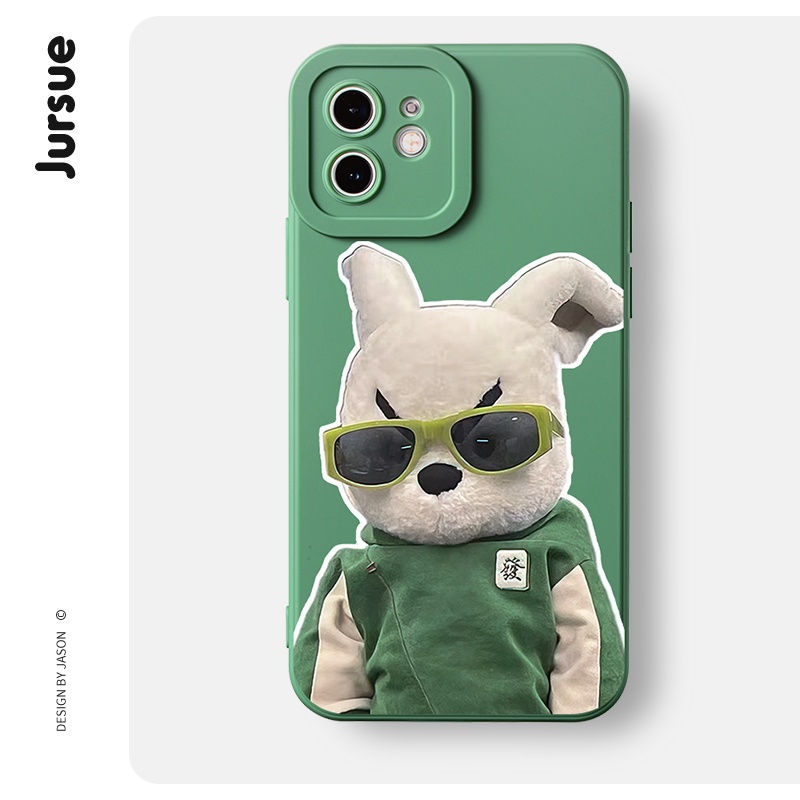 Ốp điện thoại JURSUE hoạt hình dễ thương đẹp chó độc lạ Cho iPhone 14 13 12 11 Pro Max SE 2020 X XR XS 8 7 ip 6S 6 Plus kute XYH1122