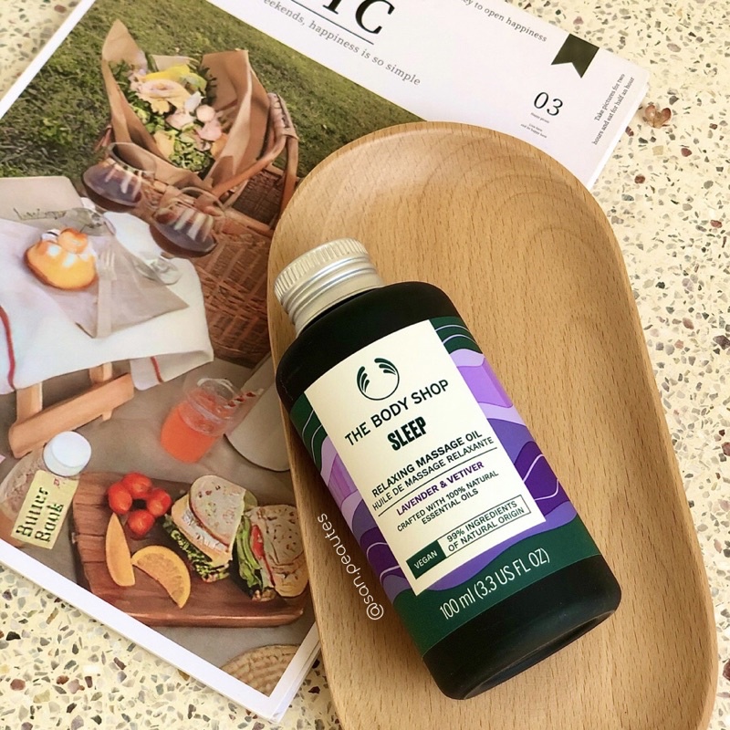 Tinh dầu Massage Sleep Relaxing Massage Oil dòng Wellness The Body Shop 100ml
