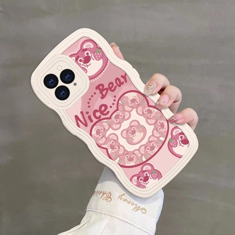 Ốp Điện Thoại silicone Mềm Chống Rơi In Hình Gấu Dâu Tây Xinh Xắn Cho iPhone 11Pro 11Promax