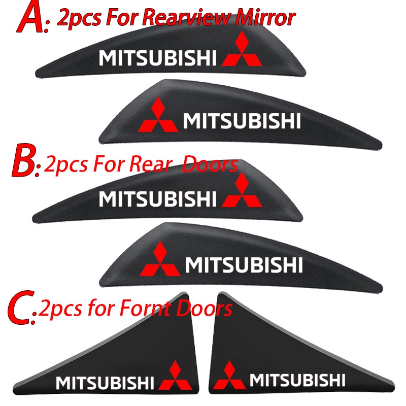 Miếng Dán Cao Su Silicon Dày Bảo Vệ Góc Cửa Xe Hơi Mitsubishi Attrage Mirage G4 Triton Xpander Cross Pajero Xpander Lancer ASX